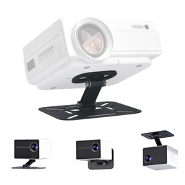 YushengTai Projector Mount, Mini Projector Stand, Projector Mount for Wall Ceiling Mount, Projector Stand with 1/4 Inch Universal Screw Interface, 360° Rotatable Projector Holder, Black