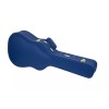 Crossrock Designer Series- Wooden Case for D28 Acoustic Guitar-Vibrant Blue