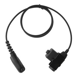 fasient1 Walkie Talkie Headset Adapter Replacement U94 PTT Headset Adapter for MTP850S XIR P8268 P8200 MTP6550 XPR6350 Black