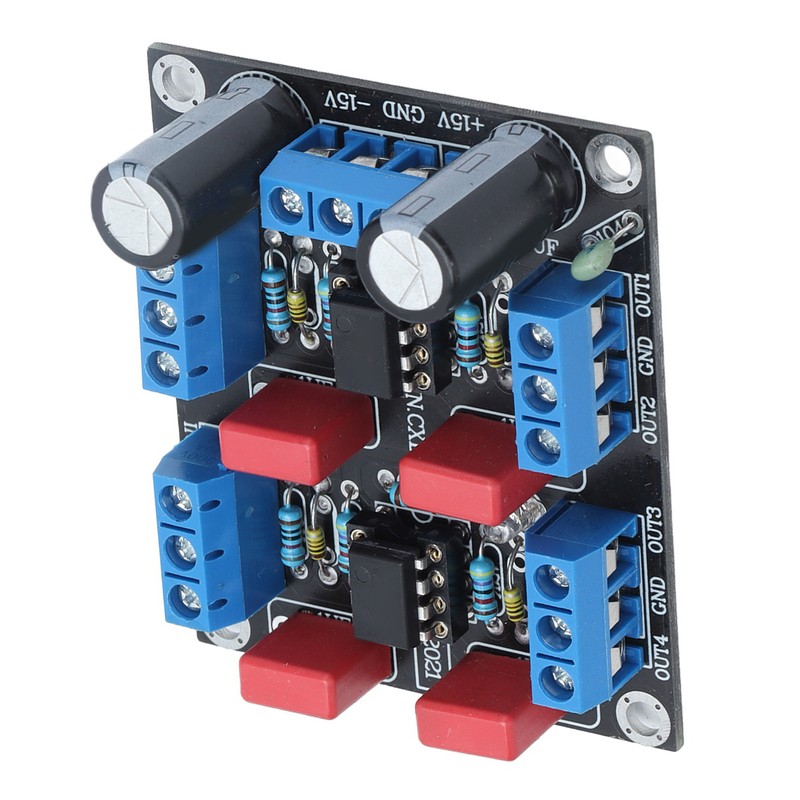 Preamplifier Board Dual Power Supply 4 Channel Audio Amplification Module