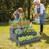 Giantex 2 Pcs 3-Tier Raised Garden Bed, 47" x47x24 Heavy-Duty