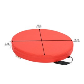 6 PCS 16 Inch Round Floor Cushions with Handle, Flexible Seating for Classroom | Waterproof Synthetic Leather Round Cushions | Floor Pillow for Home, Daycare, Preschool, Yoga and Meditation