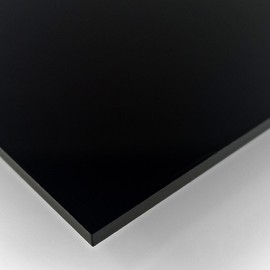 Acrylic Glass Black 3 mm A4, Acrylic Sheet, Plastic Plate 3 mm, Acrylic Black Acrylic Glass Plate with Glossy Surface (Pack of 1, 21 x 29.7 cm)