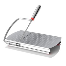 Cheese Slicer, Multipurpose Cheese Cutter Stainless Steel Cheese Slicers for Block Cheese, Butter, Sausages, Fruits Kitchen Gadget Cheese Cutting Board