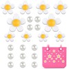 TRIITECH - Dijes de flores para bolsa Bogg, accesorios compatibles