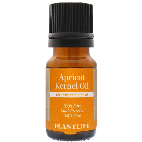 Plantlife Apricot Kernel Carrier Oil - Cold Pressed, Non-GMO, and Gluten Free Carrier Oils - for Skin, Hair, and Personal Care - 10ml
