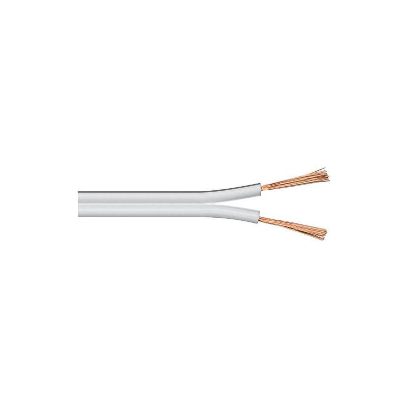 electrosmart 20m White Loud Speaker Cable Wire - Multi-Strand Ideal