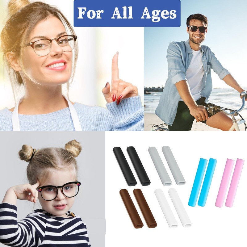 Silicone Glasses Ear Cushion,Anti Slip Glasses Ear Grip, Eyeglass Ear