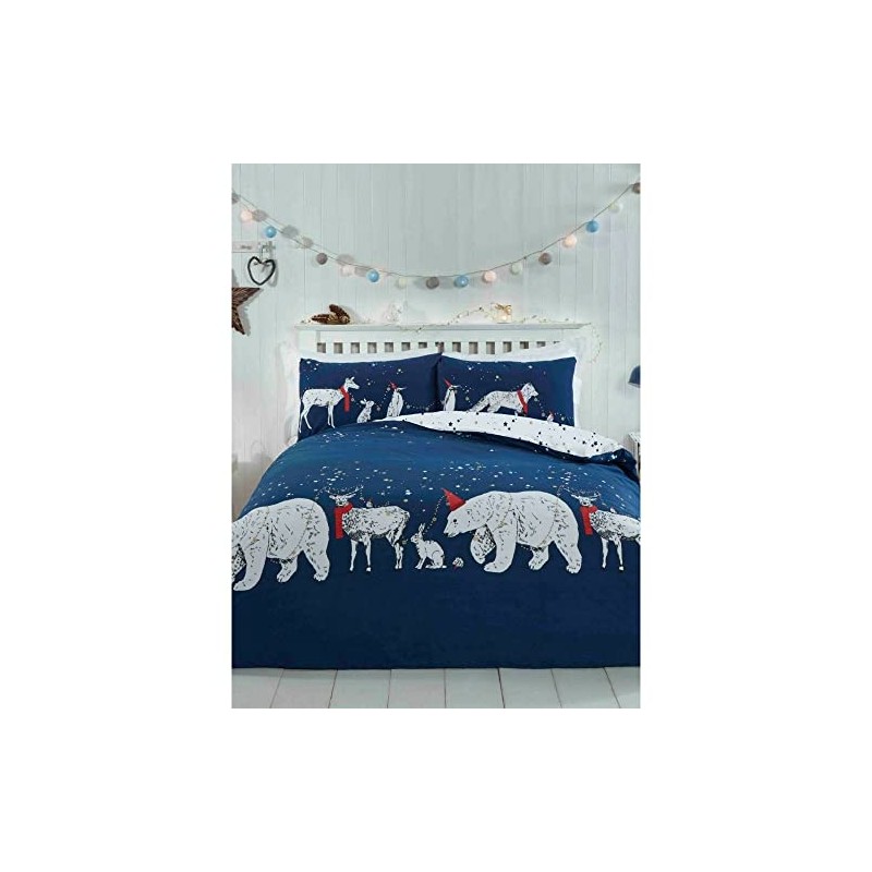 Rapport Home Polar Bear and Friends Single Duvet Cover Christmas