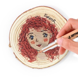 JEFFNIUB Skin-Coloured Acrylic Pens for Stones, Waterproof, 12 Pieces, 0.7 Thin Tip, Painting for Wood, Canvas, Glass, Paper, Leather, Ceramic, Scrapbook, Easter Eggs