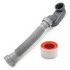 1-1/2 Inch Freestanding Bathtub Shower Drain Pipe, P-joint Low Profile