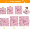 Maidewow Waterproof Dog Blanket Reversible Fluffy Pet Bed Cover Pink