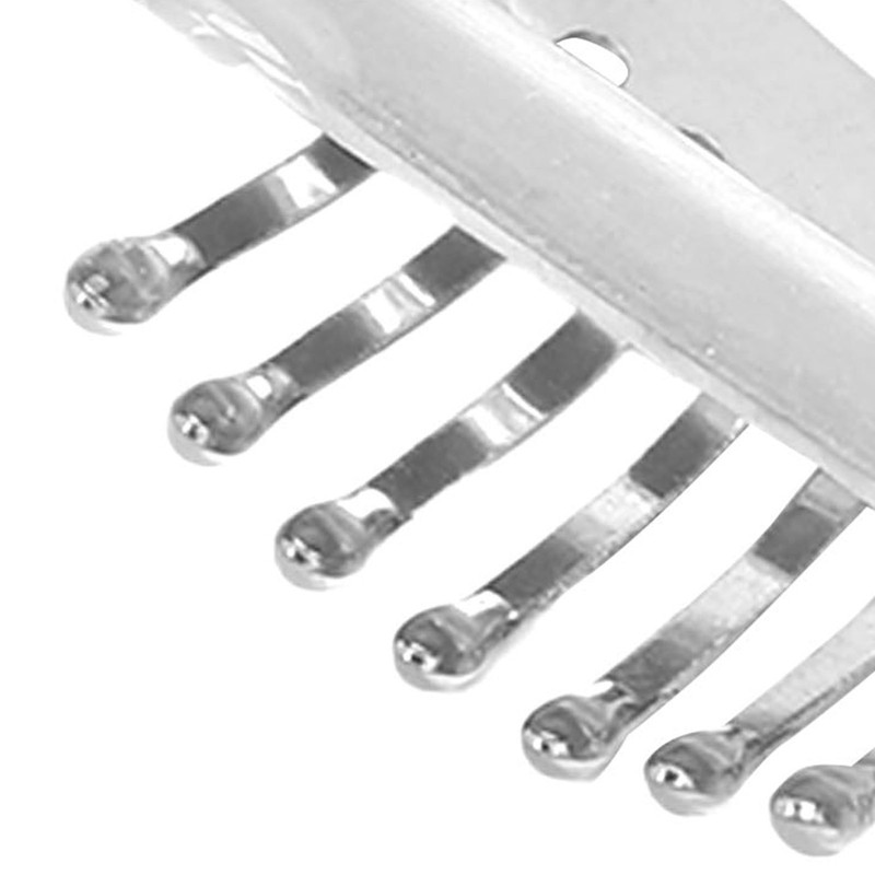 50pcs Hair Extension Clips Set Stainless Steel DIY 8 Teeth