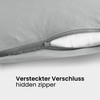 BaSaTex Double Pack Cotton Renforcé Side Sleeper Pillowcase 40 x