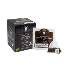 Organic Darjeeling First Flush 15 x 3 g, Individually Enveloped, Paulsen Tea Black Tea in Pyramid Bag - Organic, Residue Controlled & Certified