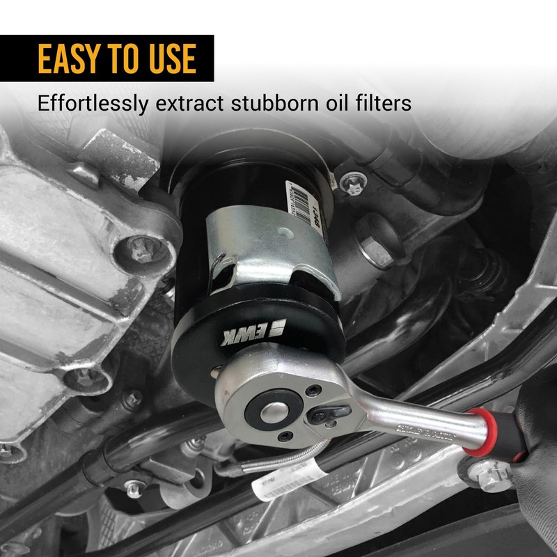 EWK 2.5" to 3.25" Adjustable Oil Filter Wrench for Spin-On
