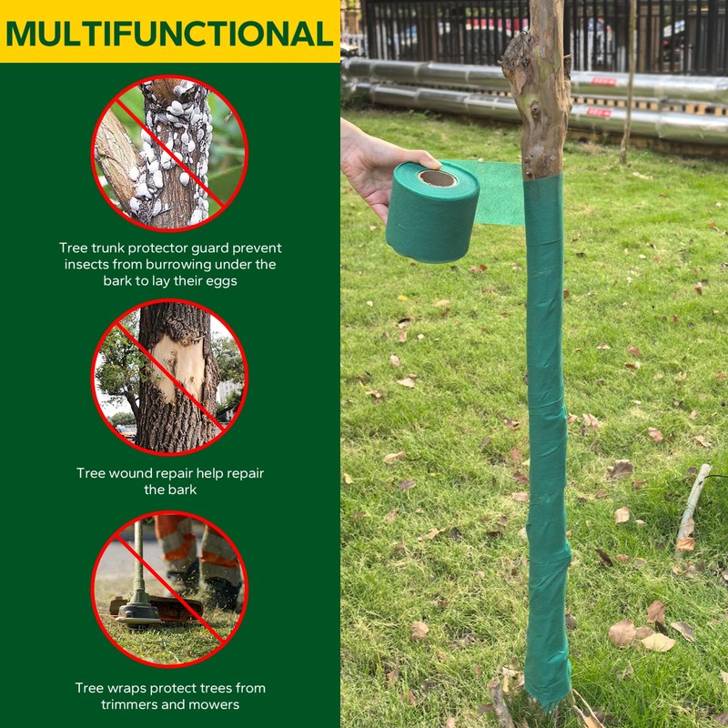 Emycool 98ft Tree Wraps to Protect Bark, Tree Wrap for