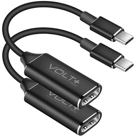 VOLT PLUS TECH PRO HDMI 8K/4k [2Pack] Adapter Compatible with Honor 90 GT USB Type-C/Thunderbolt 3/4 Converter Smart Full Digital 4320p @60Hz Display