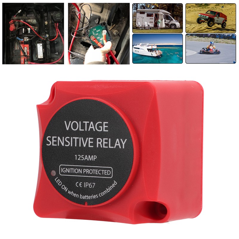 Dual Battery Smart Isolator VSR Voltage Sensitive Relay for Car
