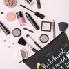 Theatre Themed Makeup Bag Inspirational Gift Zipper Pouch She Believed