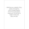 Believe in the Magic of Christmas Greeting Card with Dolphin