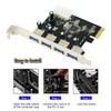 CERRXIAN 4-Port USB 3.0 Super Speed Card PCIe Express Controller