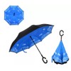 L&L® Double Layer C-Handle Inverted Upside Down Waterproof Reverse Umbrella