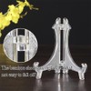 TOPDANCHUANG 5 PCS Clear Easels Display Stand Acrylic Plate Stands