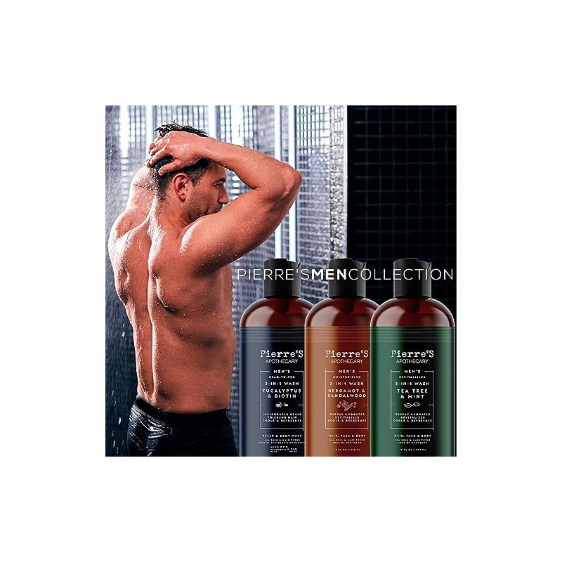 PA Moisturizing 3in1 Wash Beramot Sandalwood 473 ml