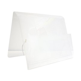 Oxford F623B Fólder Portadocumentos Polipropileno Triple Solapa Cierre Elástico, Tamaño Carta, Color Blanco