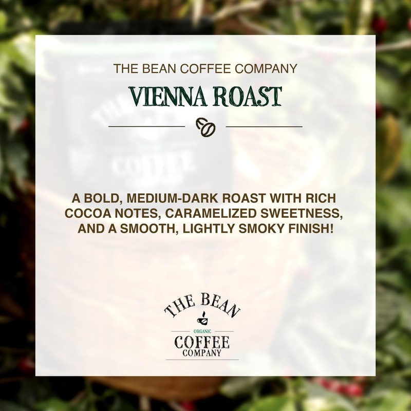 The Bean Organic Coffee Company Vienna Roast, Medium, Whole Bean