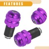 Partuto 2 Pcs Universal Motorcycle Bar Ends Plugs - Aluminum