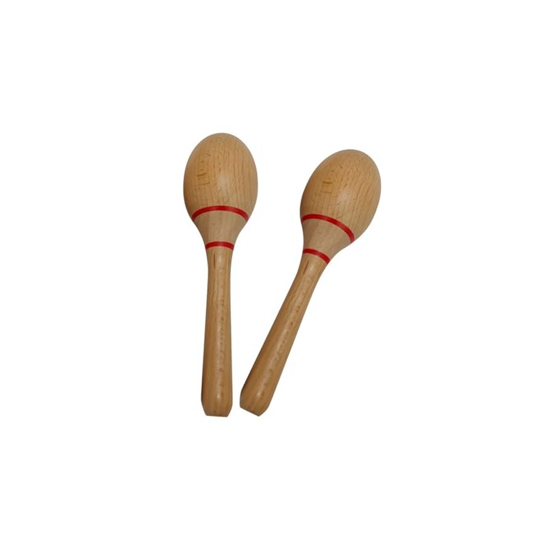 Guijinhao 2Pcs Maracas, Professional Wooden Rumba Shakers Hand Percussion Rattles