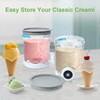 4 Pack Pint Containers Replacement for Ninja Swirl Ice Cream