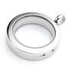 Zysta Jewellery Men's Women's Stainless Steel Smooth Floating Charms Sandblast