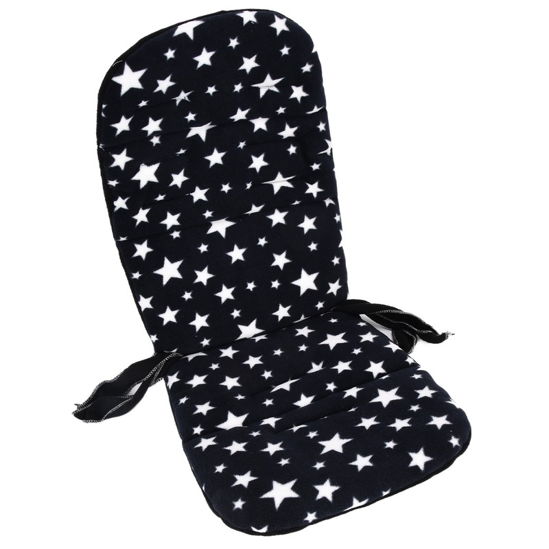 Baby Stroller Cushion Soft Flannel Star Pattern Universal Infant Trolley