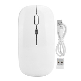 2.4G Wireless Mouse Home Office Portable Backlit Mouse for Laptops Desktop ComputerWhite