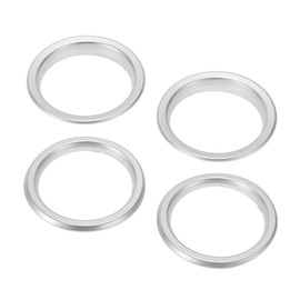 REPAIROCK 4 Pcs AC Vent Dashboard Decoration Rings for Jeep Wrangler JL JLU 2018-2020 Air Conditioner Air Outlet Vent Cover Ring Decoration Plastic Silver Tone
