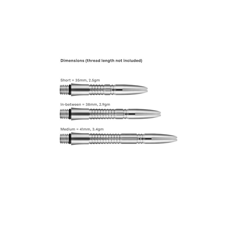 Shot! Mako Titanium Dart Shafts | Ultra Strong | Natural