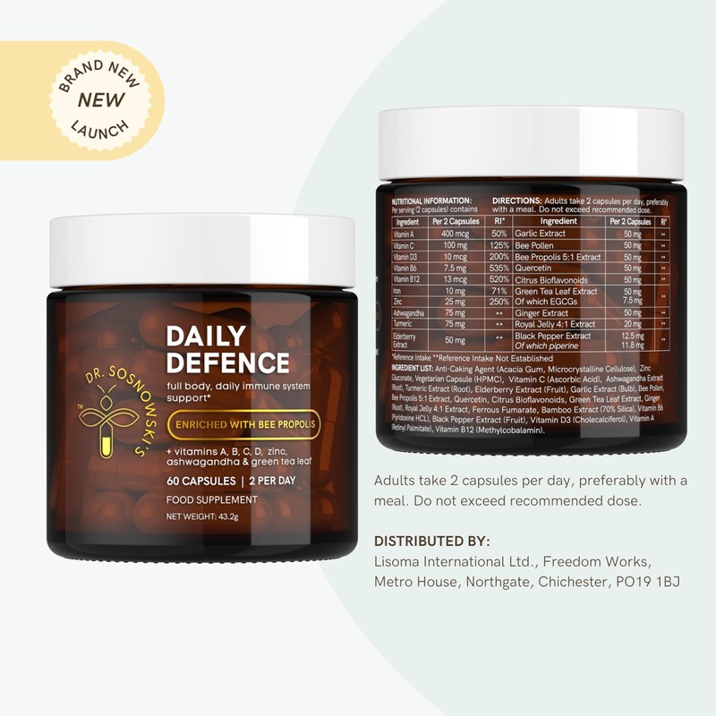 Dr. Sosnowski's Daily Defence Immunity Supplements | Essential Daily Multi-Vitamin