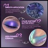 Purple Chameleon Duochrome Eyeshadow, Multichrome Chrome Eyeshadow Palette