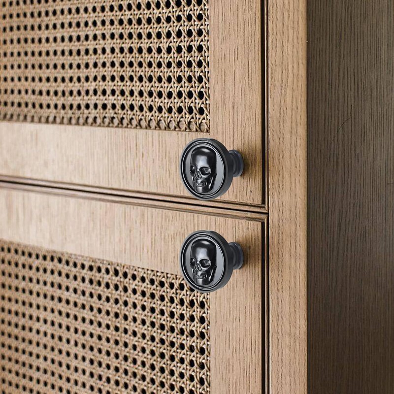 BAMI-LEE House Vintage Skull Knob, 6 pcs Single Hole Cabinets