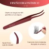 Pestañas Extensions Kit 144 Piezas H02 Curvatura D 8-18 Mm