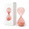 DesignWorks Ink Retro Glass Timer Peach 7.8"