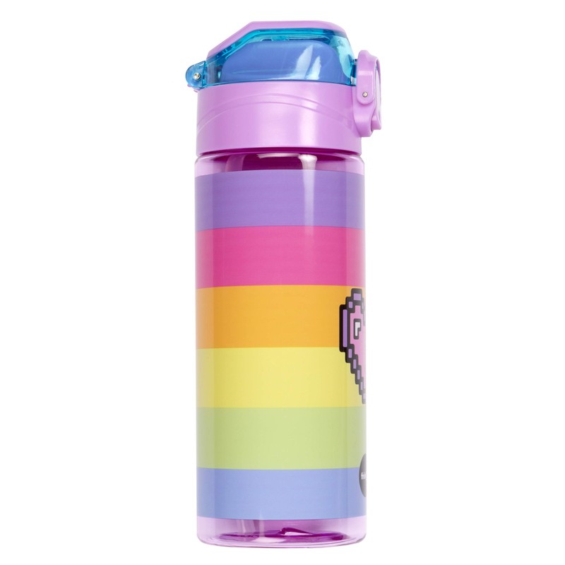 Fringoo - 600ml Kids Water Bottle with Straw & Fliptop