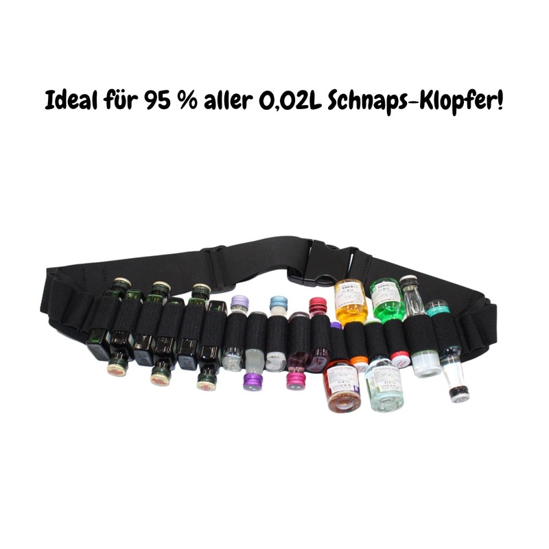 Gliterra Berentzen Knocker Belt, Shot Belt, Mini Alcohol Chain, Consumption