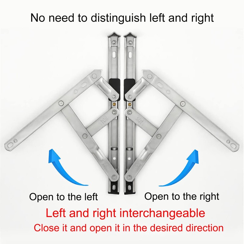 I-EASYDWW Window Hinges, Casement Winodw Hinges, Window Stays, Window Latch