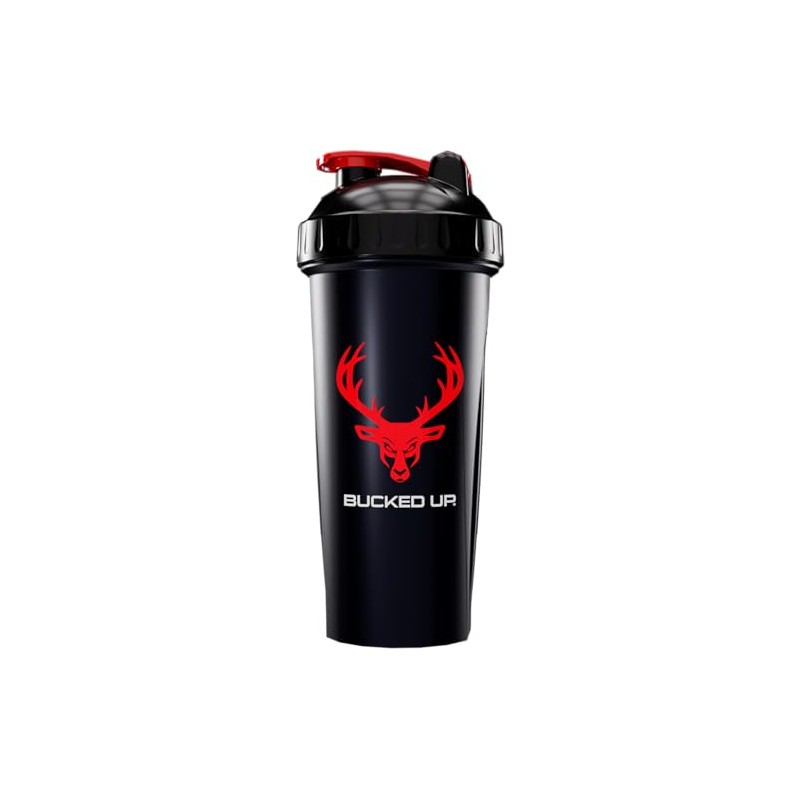 Bucked Up Perfect Shaker Bottle, 28oz, BPA-Free, Dishwasher Safe, Leak-Proof,
