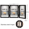 Triple 4x6 Photo Frame Hinged Folding Wood Picture Frame with