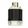 Leviton 20 Amp, 125/250 Volt, Locking Plug, Industrial Grade, Non-Grounding,